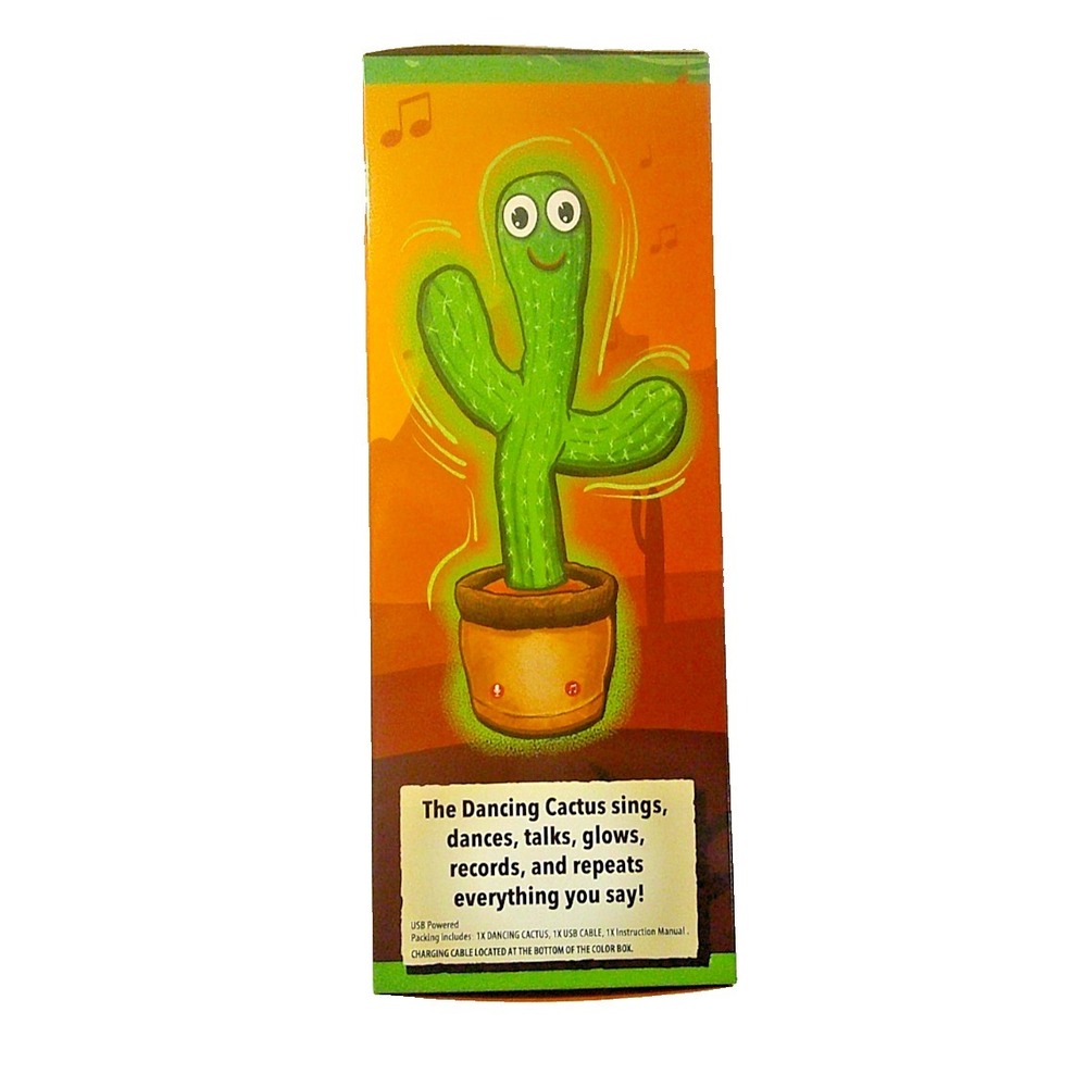 Dancing Talking Cactus Plush Toy for Kids – Sings 120 Songs, Mimics Voice, Light - Picture 3 of 5